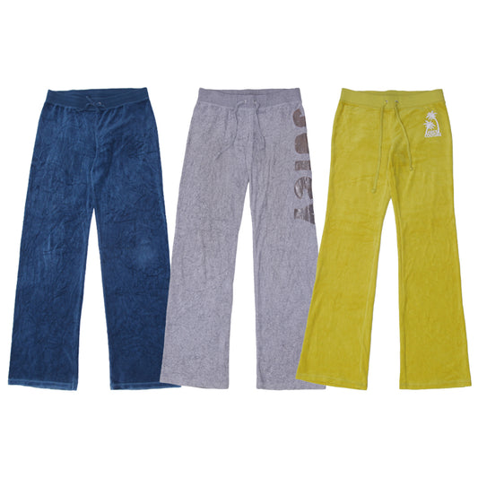 Y2K Juicy Couture Velour Sweatpants | Retro Low Rise Track Pants