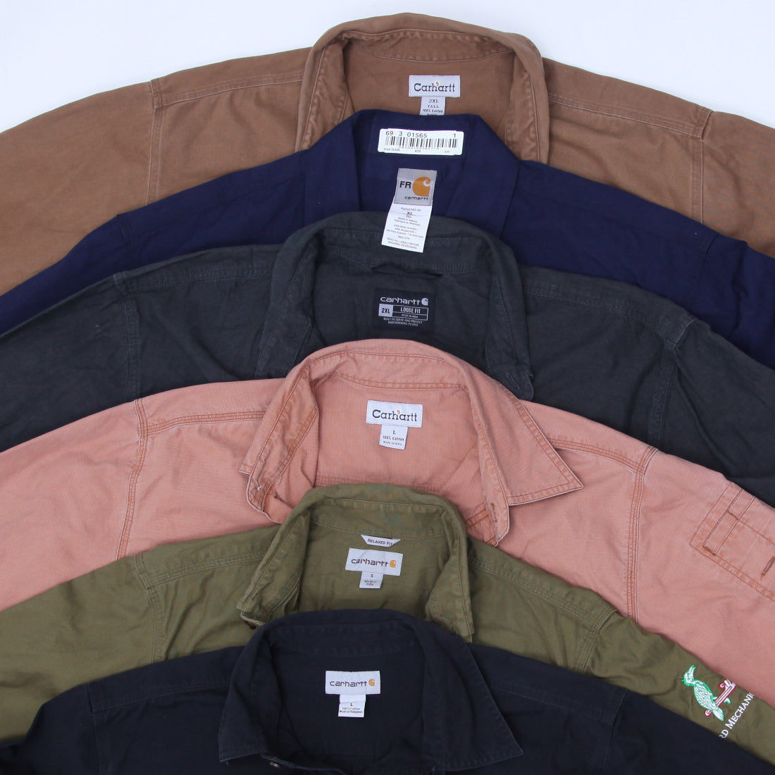 Carhartt Men’s Heavy Cotton Work Shirt | Durable Long Sleeve Utility Wear (S-XL)