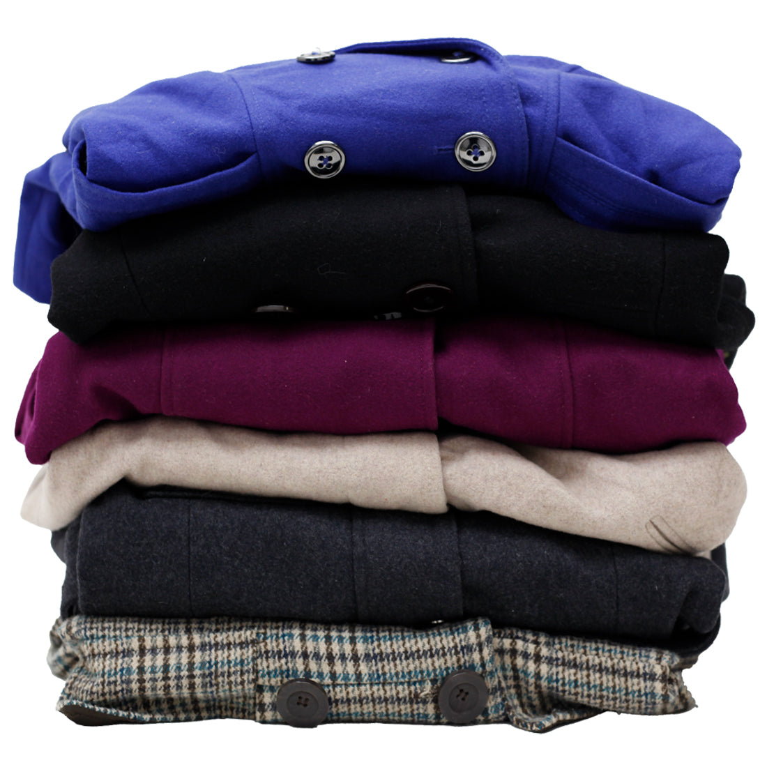 Y2K Ladies Wool Peacoat Jacket | Elegant Winter Outwear (S-L)