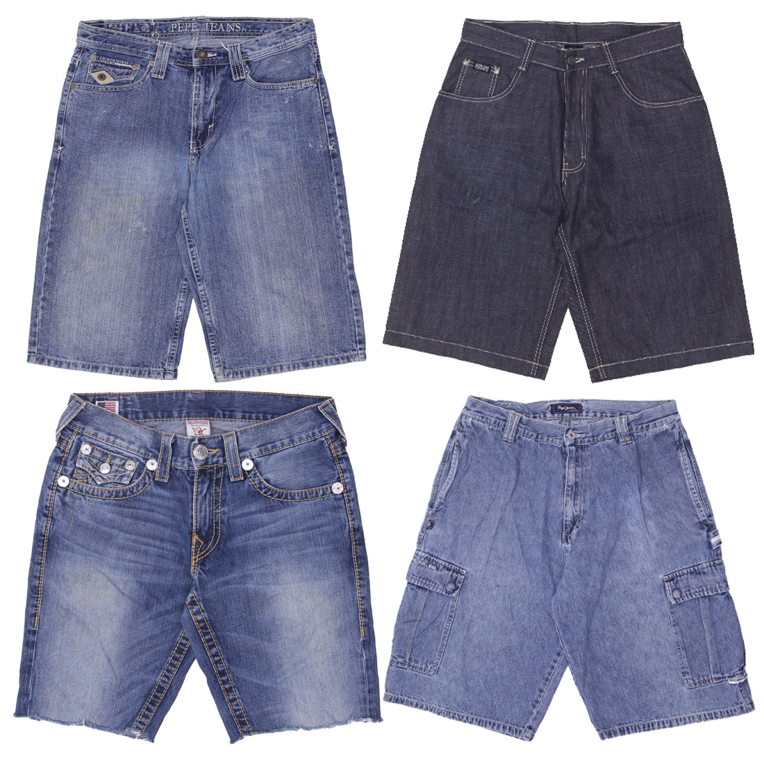 Men’s Streetwear Denim Shorts | Branded Jorts with Embroidered Details