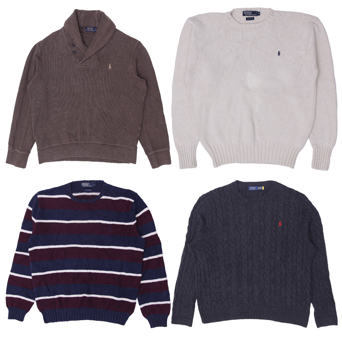 Ralph Lauren Polo Cable Knit Sweaters | Men’s & Women’s V-Neck & Round Neck (S-XXL)