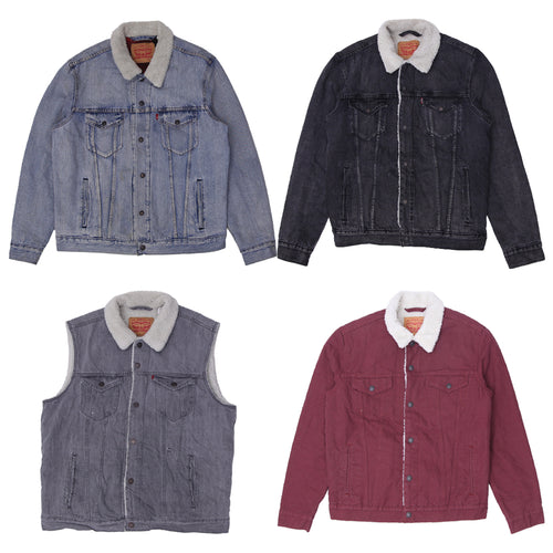 Vintage Levi's Sherpa Denim Collar Jackets | Men’s & Women’s Trucker Jackets (S-XXL)