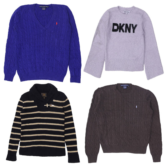 Y2K Women’s Knitwear | Polo Ralph Lauren, Tommy Hilfiger, DKNY Knit Sweaters (S-L)