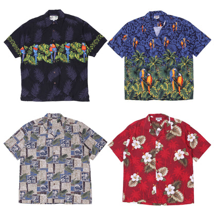 Men’s Vintage Hawaiian Shirt | Tropical Print Short Sleeve Summer Shirts (S-XXL)