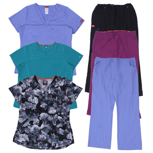 Dickies Scrub Top & Pants | Unisex Nursing Uniform Scrub Set (S-XXL)