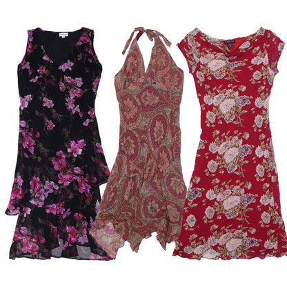 Women’s Y2K Slip Dress Collection | Vintage Floral & Sheer Dresses Wholesale (S-L)