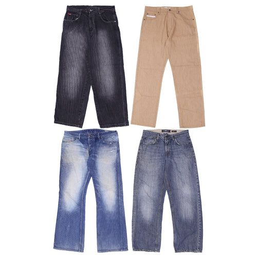 Men’s Y2K Branded Jeans – Vintage Levi’s, Guess & Rocawear Denim