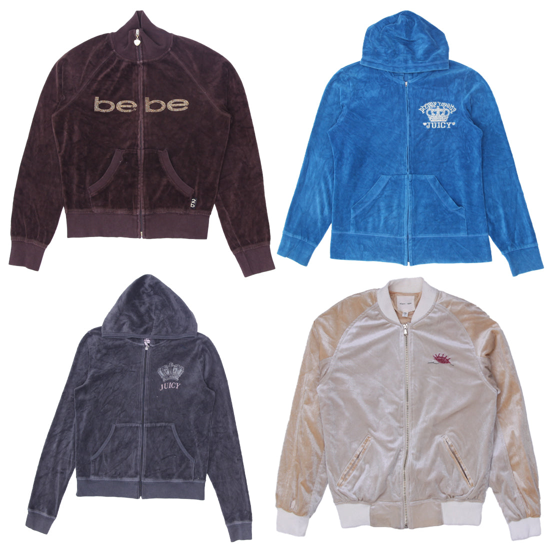Y2K Juicy Couture Velour Zipper Jackets (S-XL)