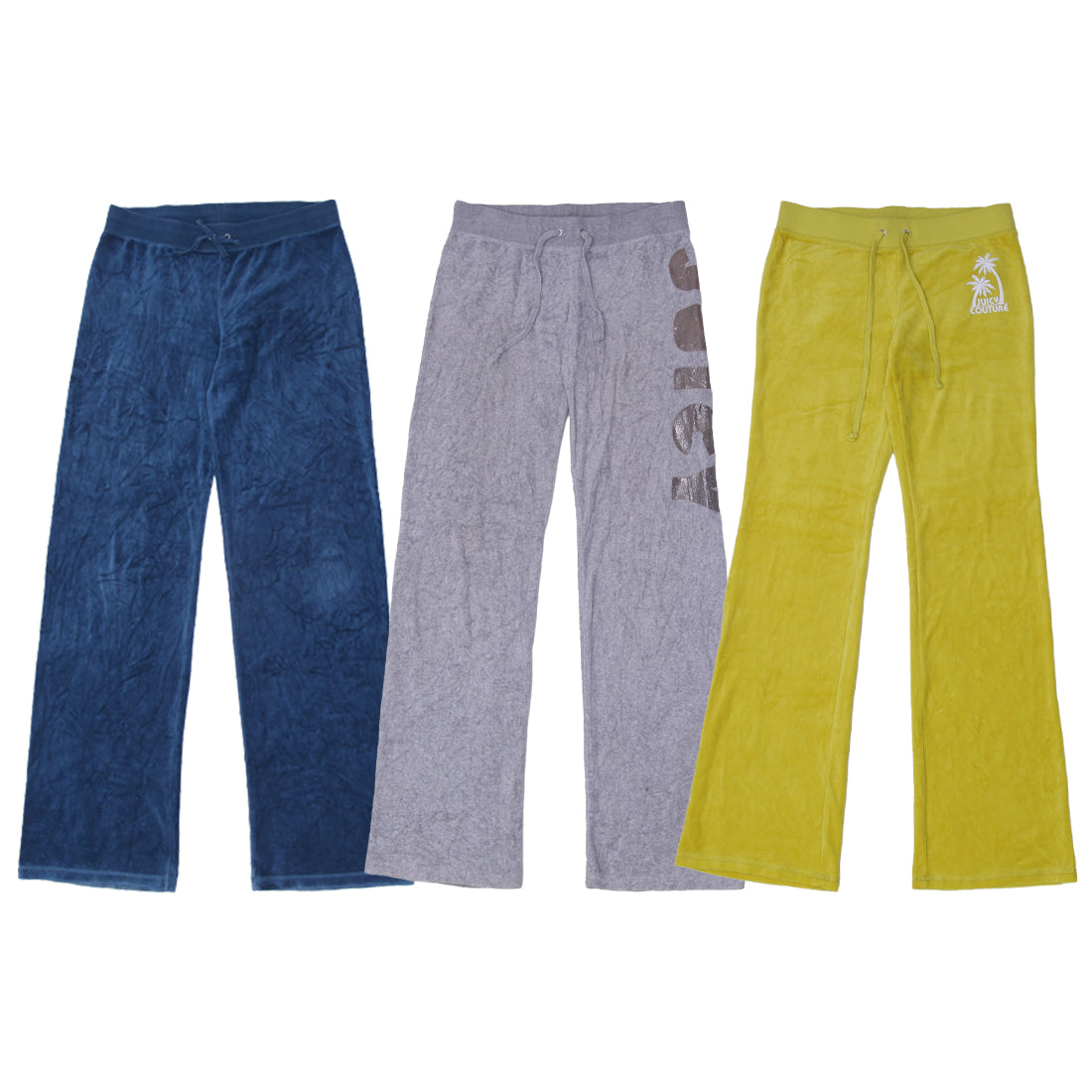 Y2K Juicy Couture Velour Sweatpants | Retro Low Rise Track Pants