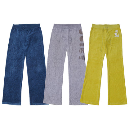 Y2K Juicy Couture Velour Sweatpants | Retro Low Rise Track Pants