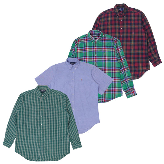 Men’s Premium Cotton Button-Down Shirts | Ralph Lauren & Lacoste Style Casual Wear (S-L)