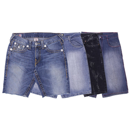 Men’s Streetwear Denim Shorts | Branded Jorts with Embroidered Details