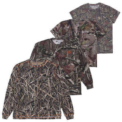 Men’s Vintage Realtree Hunting T-Shirts Short & Long Sleeve Retro Camo Graphic Tees (S-XXL)