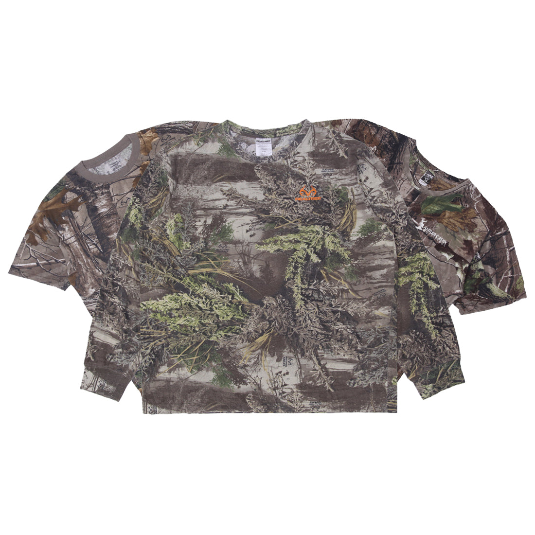 Men’s Vintage Realtree Hunting T-Shirts Short & Long Sleeve Retro Camo Graphic Tees (S-XXL)