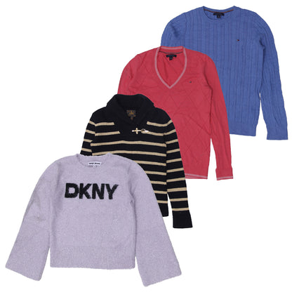 Y2K Women’s Knitwear | Polo Ralph Lauren, Tommy Hilfiger, DKNY Knit Sweaters (S-L)