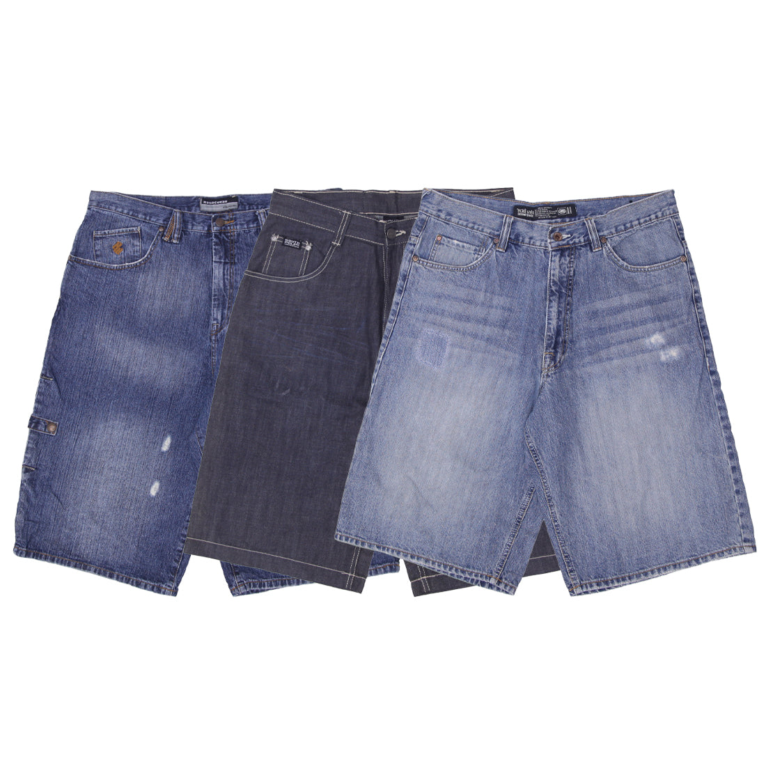 Men’s Streetwear Denim Shorts | Branded Jorts with Embroidered Details