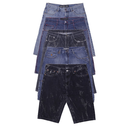 Men’s Streetwear Denim Shorts | Branded Jorts with Embroidered Details