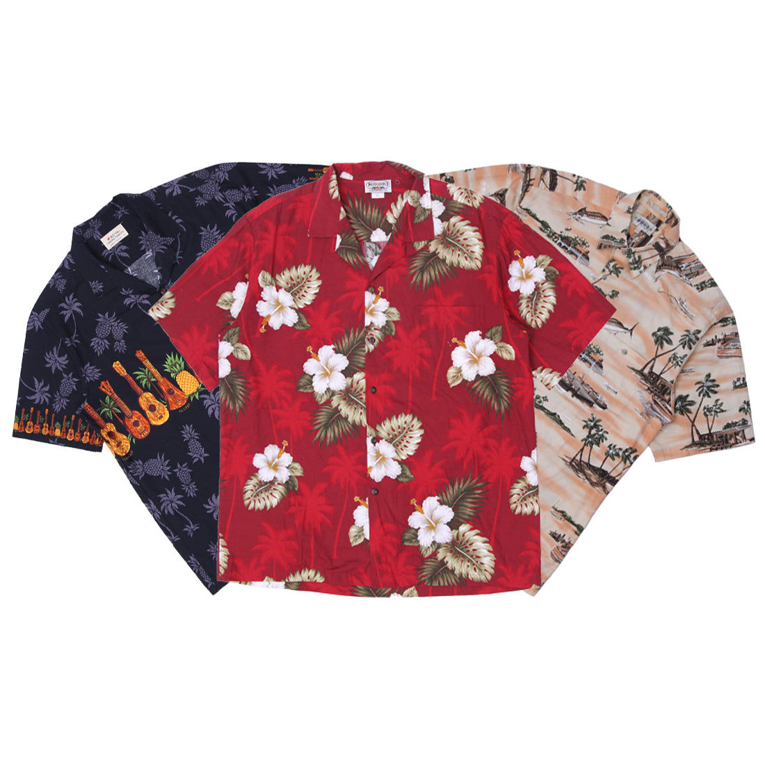 Men’s Vintage Hawaiian Shirt | Tropical Print Short Sleeve Summer Shirts (S-XXL)
