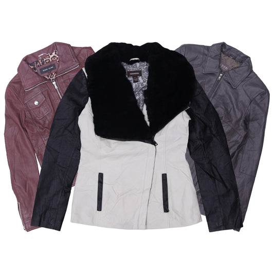 Vintage Y2K Leather Jackets for Women | Retro Biker Street Style (S-XL)