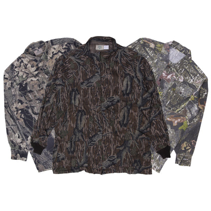 Men’s Vintage Realtree Camo Button-Up Shirt | Long Sleeve Hunting Outdoor S–XXL