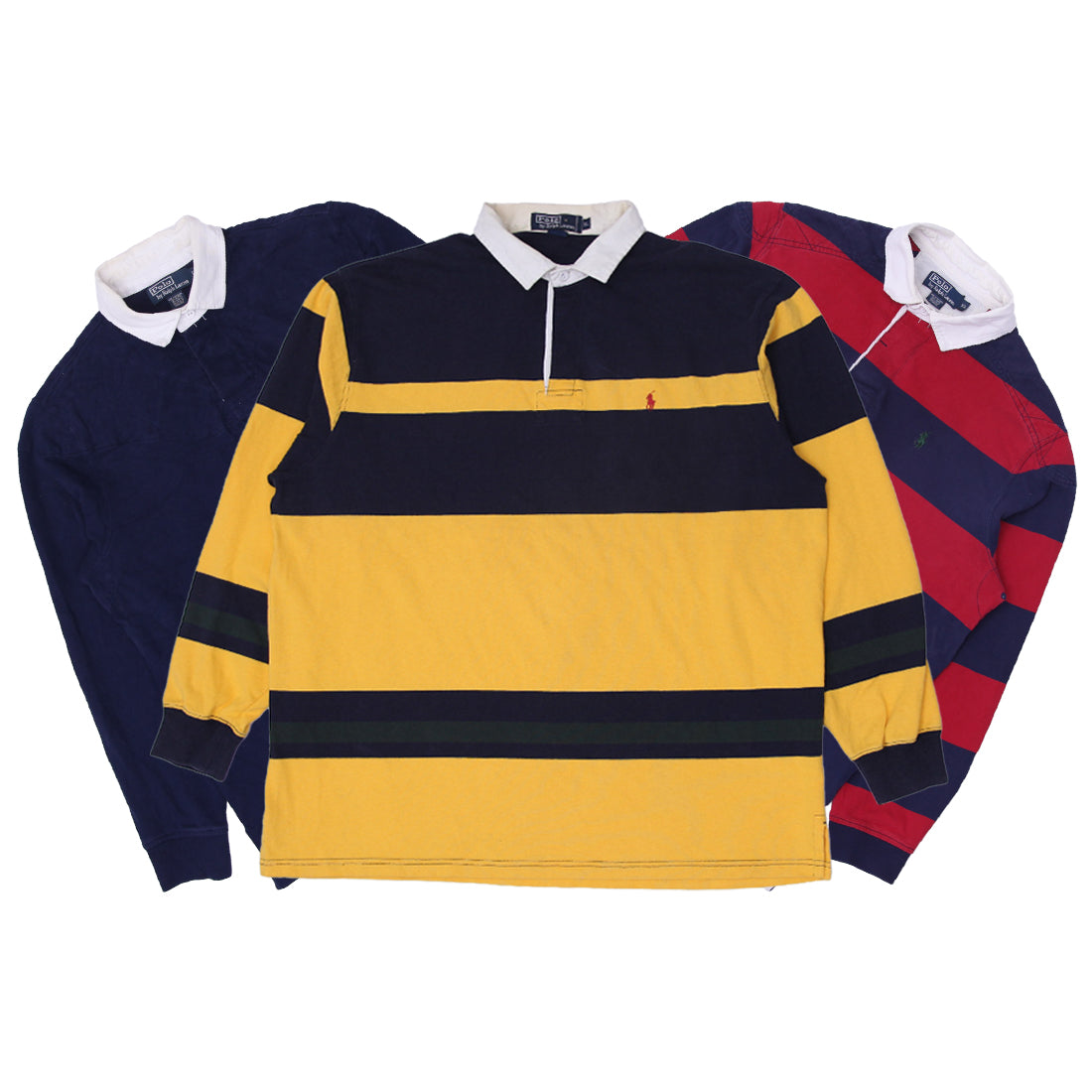 Men’s Ralph Lauren Rugby Polo T-Shirts | Classic Long Sleeve Collared Cotton Top (S-XXL)