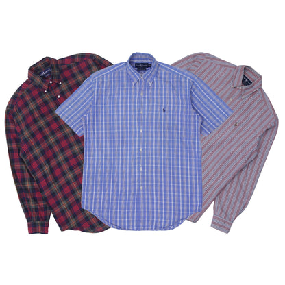 Men’s Premium Cotton Button-Down Shirts | Ralph Lauren & Lacoste Style Casual Wear (S-L)