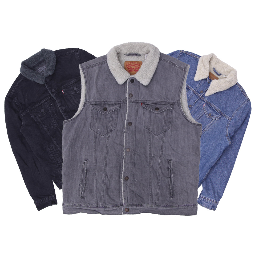 Vintage Levi's Sherpa Denim Collar Jackets | Men’s & Women’s Trucker Jackets (S-XXL)