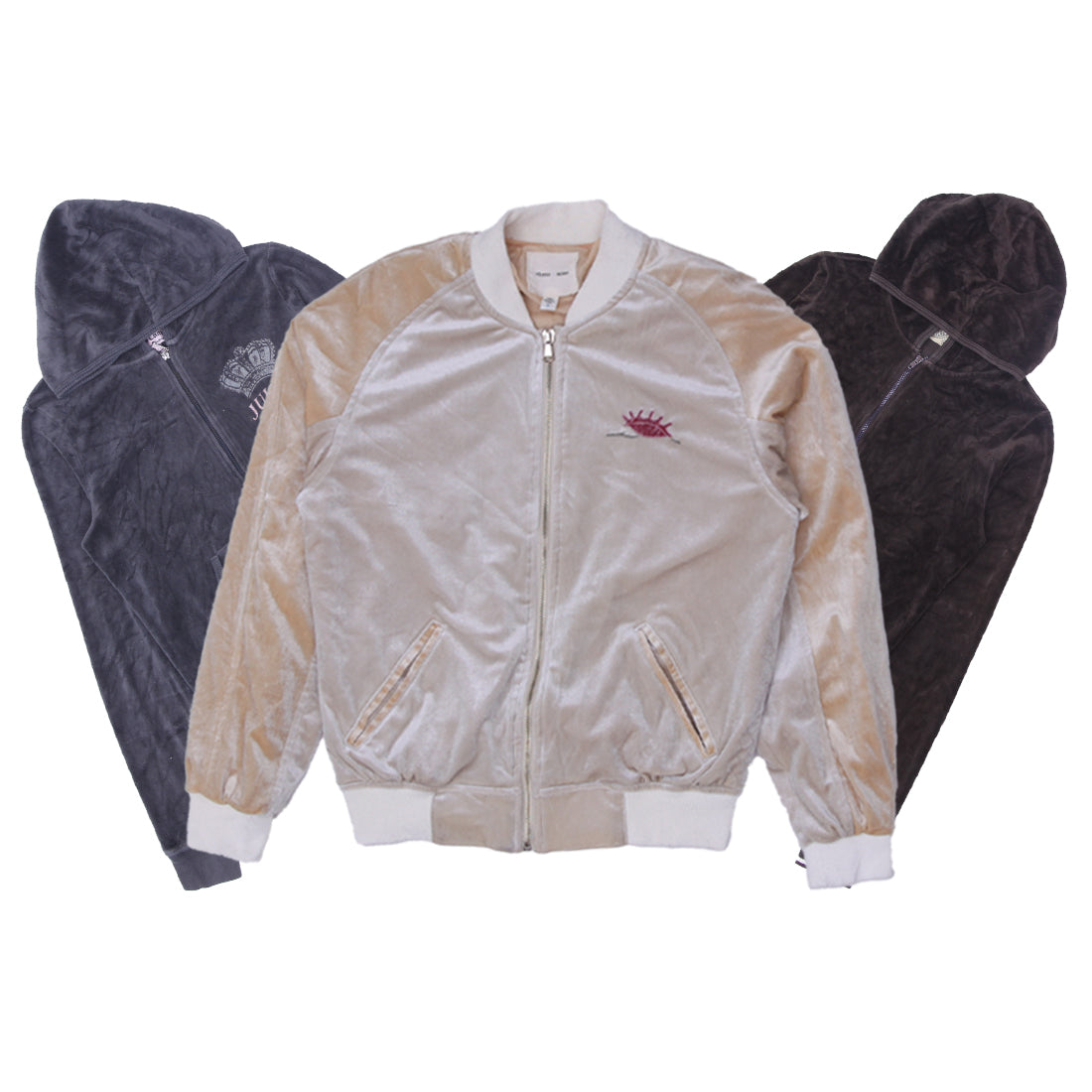 Y2K Juicy Couture Velour Zipper Jackets (S-XL)
