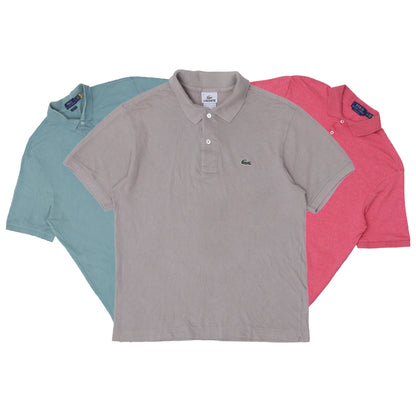 Men’s Ralph Lauren & Lacoste T-Shirts | Premium Cotton Collared Polo Shirts (S-L)