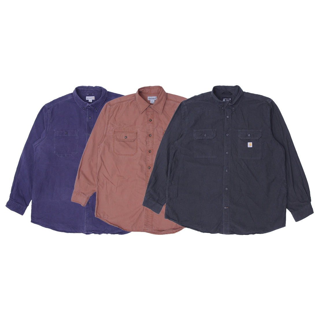 Carhartt Men’s Heavy Cotton Work Shirt | Durable Long Sleeve Utility Wear (S-XL)