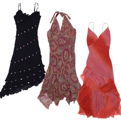 Women’s Y2K Slip Dress Collection | Vintage Floral & Sheer Dresses Wholesale (S-L)