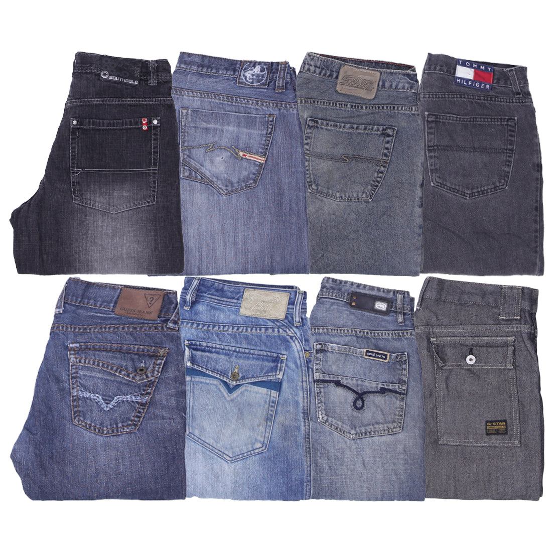 Men’s Y2K Branded Jeans – Vintage Levi’s, Guess & Rocawear Denim