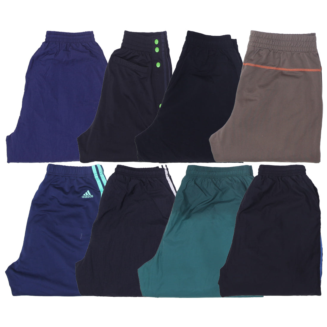 Adidas Nylon Track Pants | Classic Vintage 3 Stripe Sportswear Joggers (S-XXL)