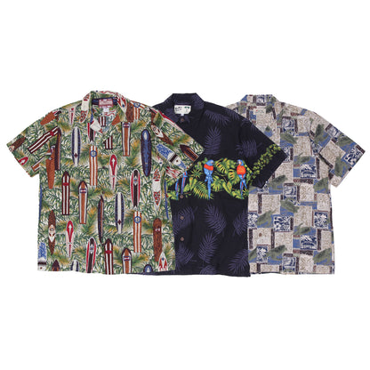 Men’s Vintage Hawaiian Shirt | Tropical Print Short Sleeve Summer Shirts (S-XXL)