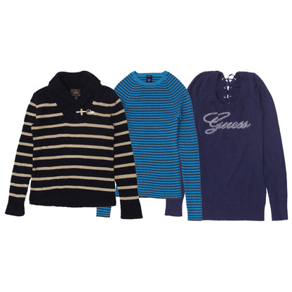 Y2K Women’s Knitwear | Polo Ralph Lauren, Tommy Hilfiger, DKNY Knit Sweaters (S-L)