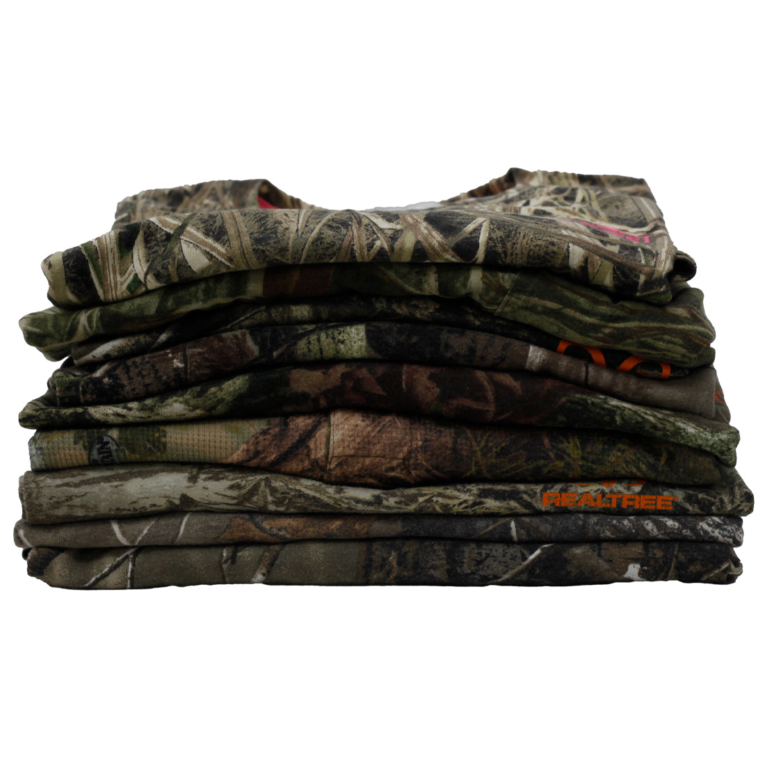 Men’s Vintage Realtree Hunting T-Shirts Short & Long Sleeve Retro Camo Graphic Tees (S-XXL)