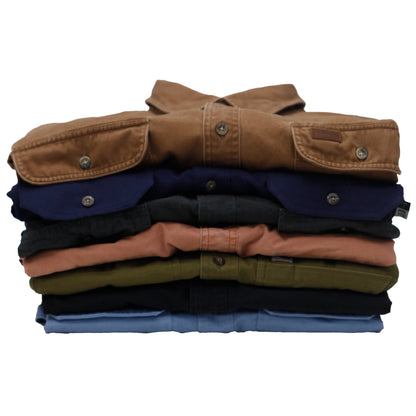 Carhartt Men’s Heavy Cotton Work Shirt | Durable Long Sleeve Utility Wear (S-XL)