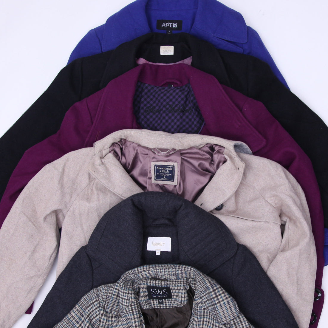 Y2K Ladies Wool Peacoat Jacket | Elegant Winter Outwear (S-L)