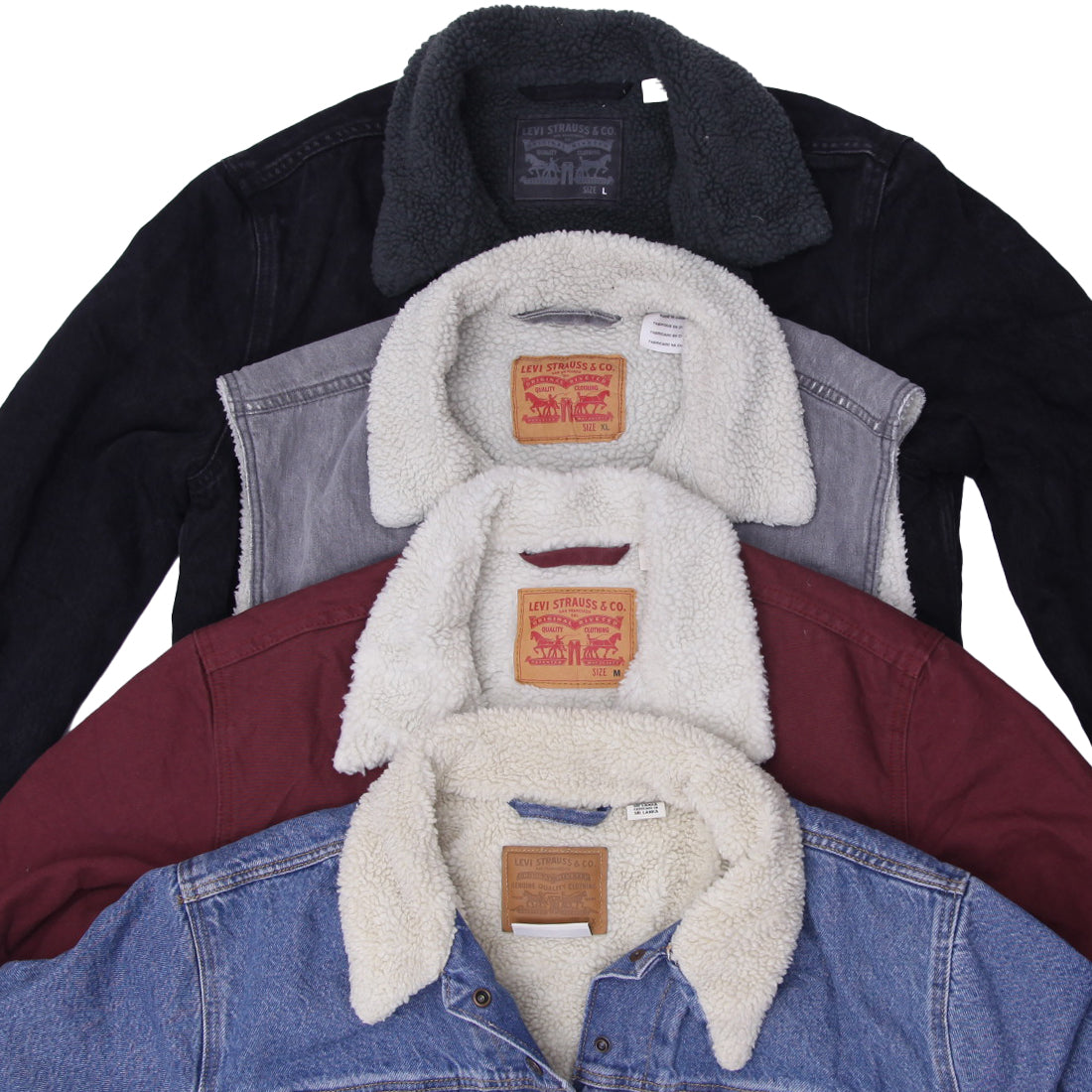 Vintage Levi's Sherpa Denim Collar Jackets | Men’s & Women’s Trucker Jackets (S-XXL)