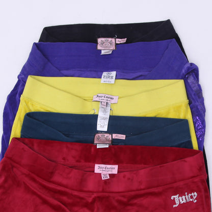 Y2K Juicy Couture Velour Sweatpants | Retro Low Rise Track Pants