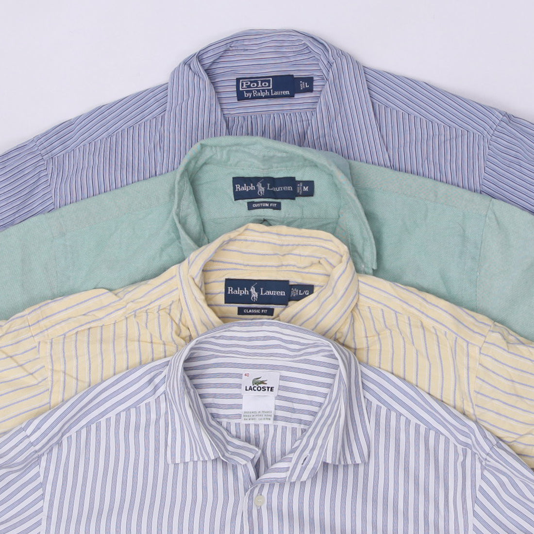 Men’s Premium Cotton Button-Down Shirts | Ralph Lauren & Lacoste Style Casual Wear (S-L)