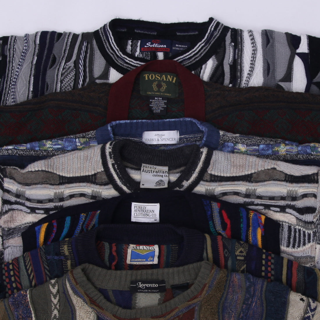 Coogi Style 3D Pattern Sweater | Vintage 90s Streetwear Knit Pullover (S-XXL)