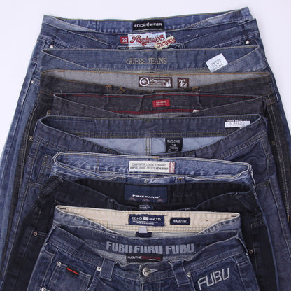 Men’s Y2K Branded Jeans – Vintage Levi’s, Guess & Rocawear Denim