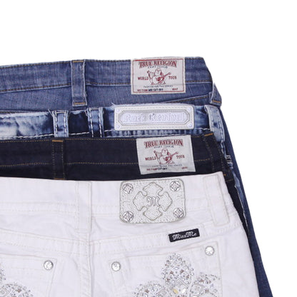Y2K Women’s Denim Shorts | True Religion, Miss Me, Rock Revival Branded