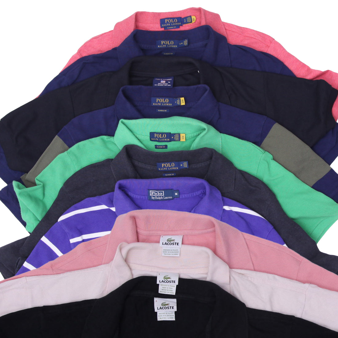 Men’s Ralph Lauren & Lacoste T-Shirts | Premium Cotton Collared Polo Shirts (S-L)
