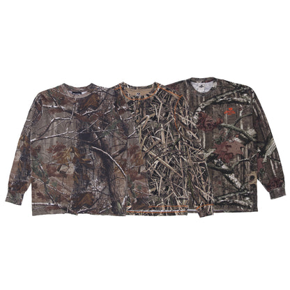 Men’s Vintage Realtree Hunting T-Shirts Short & Long Sleeve Retro Camo Graphic Tees (S-XXL)