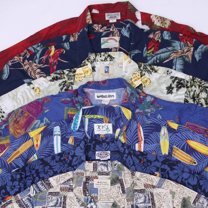 Men’s Vintage Hawaiian Shirt | Tropical Print Short Sleeve Summer Shirts (S-XXL)