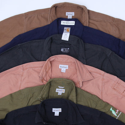 Carhartt Men’s Heavy Cotton Work Shirt | Durable Long Sleeve Utility Wear (S-XL)