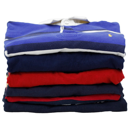Men’s Ralph Lauren Rugby Polo T-Shirts | Classic Long Sleeve Collared Cotton Top (S-XXL)