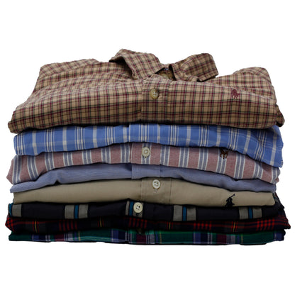 Men’s Premium Cotton Button-Down Shirts | Ralph Lauren & Lacoste Style Casual Wear (S-L)